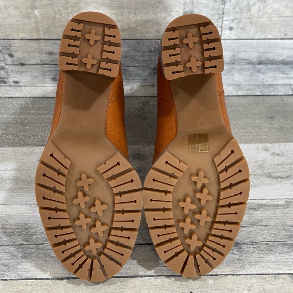 TORY BURCH CARSON LUG SOLE ANKLE BOOT - Toasted Caramel - Sz - 10 .US - Picture 11 of 11